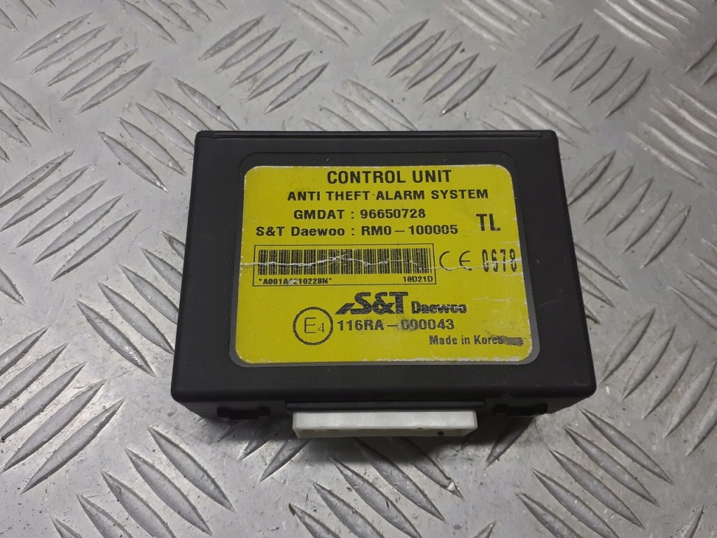 фото №1, Блок управления модуль сигнализация aveo chevrolet оригинальный номер 96650728