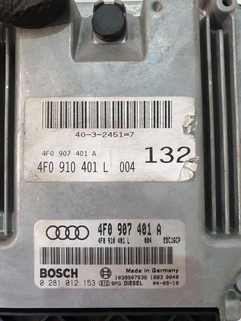 фото №9, Набор стартовый бортовой компьютер 4f0907401a audi a6 c6 3.0tdi 05r