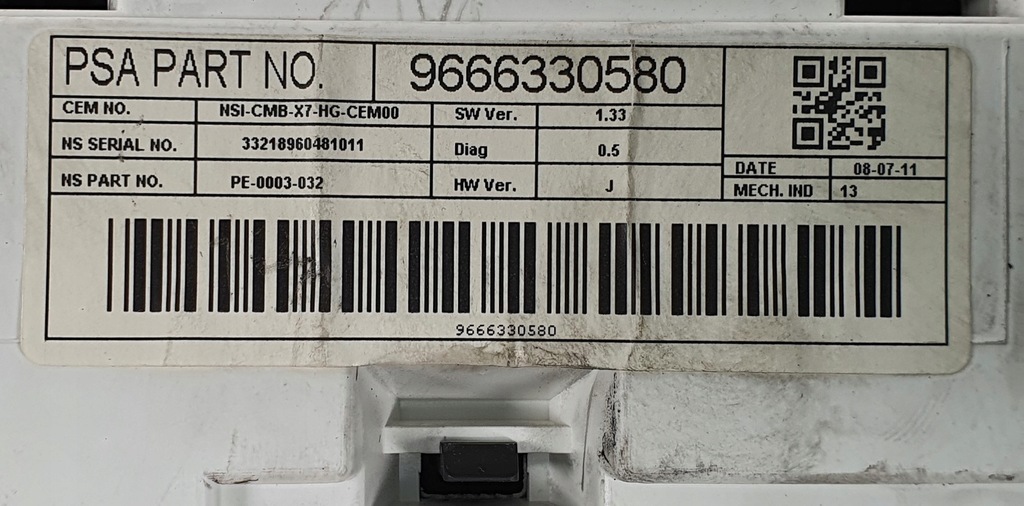 фото №8, Счетчик приборы citroen c5 iii x7 9666330580 europa