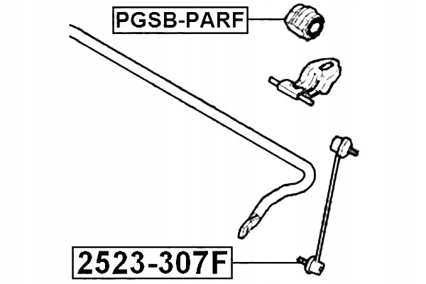 фото №2, Втулка стабілізатора передній citroen berlingo 2008- febest