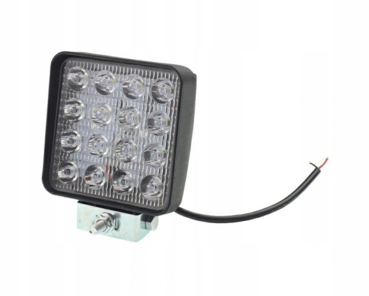 фото №1, Лампа рабочая led 16 led, освещение skupione spot 107x107x55mm 12-36v