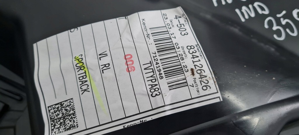 фото №12, A5 s5 8w обшивка обивка дверь левый перед 8w8867133 sportback alcantara