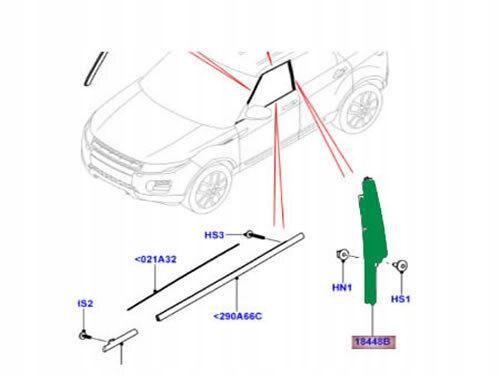 фото №6, Land rover range rover evoque 5 дверь оригинальный lr050756