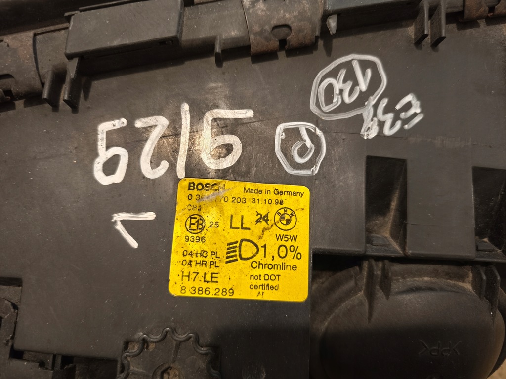 фото №8, Bmw 7 e38 1998-2001r фара лівий 8386289 130