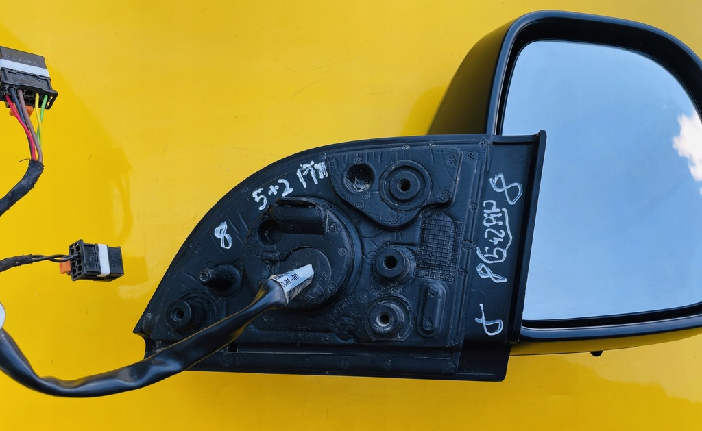 фото №10, Зеркало правое peugeot partner iv berlingo iii rifter 20r 5+2 pin 7pin eu