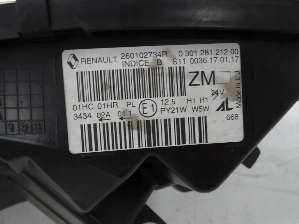 фото №4, Renault captur лампа права перед 260102734 r