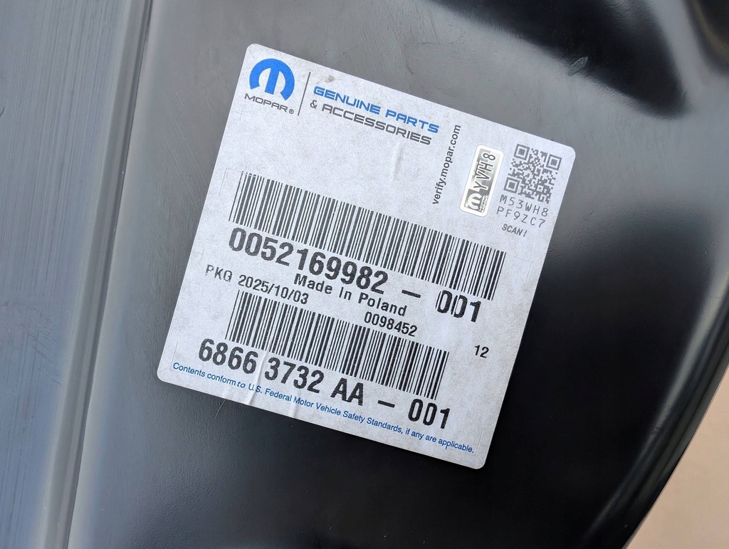 фото №9, Pas задній багажника задня jeep avenger 68663732aa новий оригінал