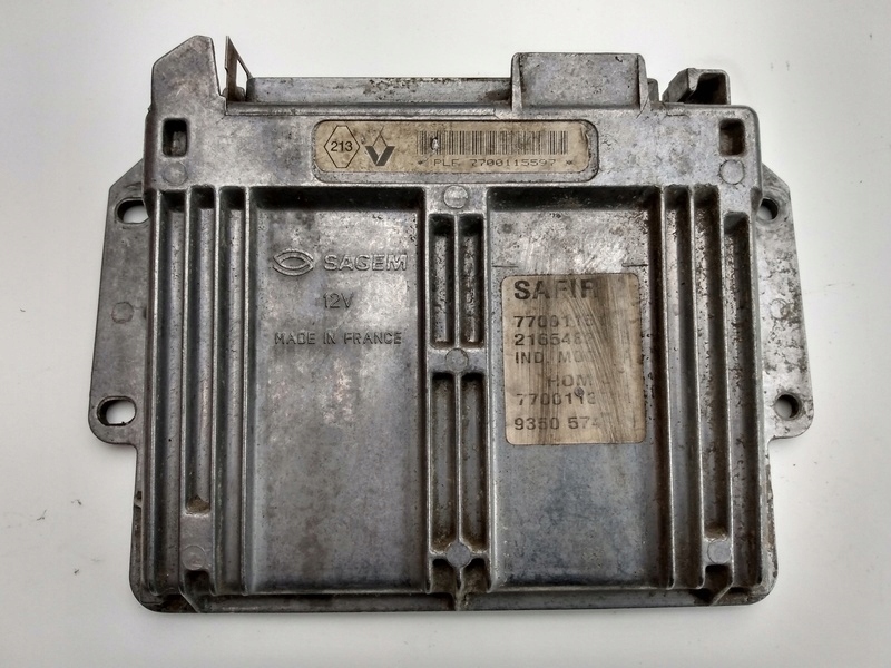 фото №1, Блок керування двигуна 7700115597 renault clio 1,2