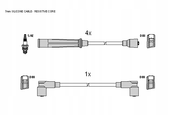 фото №1, Шланг зажигание starline zk 3714