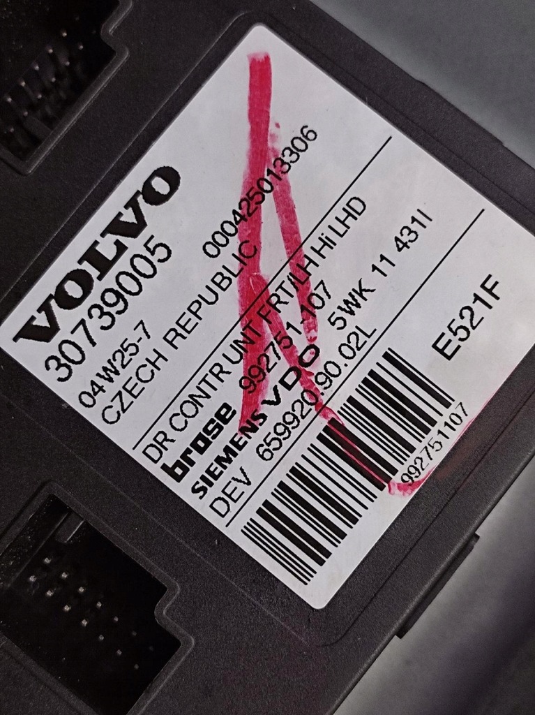 фото №10, Volvo s40 ii подъемник стекло левый перед