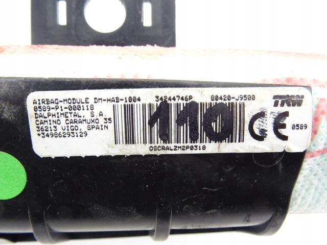 фото №6, Hyundai kona air bag правая шторка безопасности подушка kpl