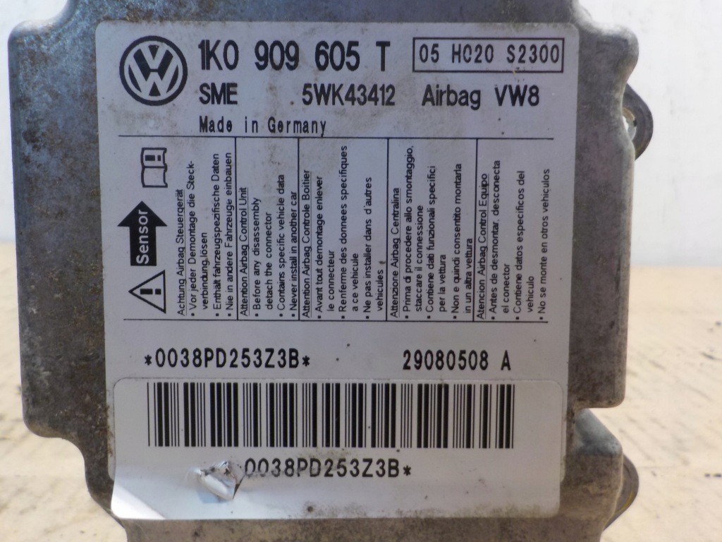 фото №4, Датчик подушка безпеки skoda octavia ii 1t0959702h