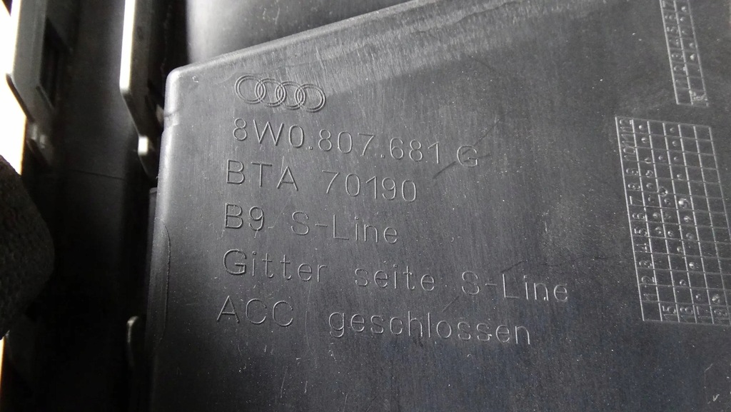 фото №8, Решітка бампера лівий перед 8w0807681g audi s4