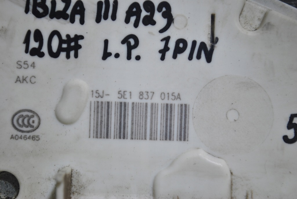 фото №5, Замок дверь seat ibiza iii 6l левый перед 7 pin