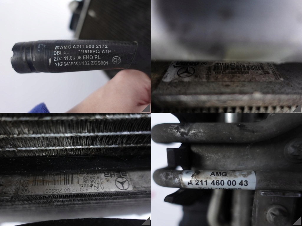 фото №11, Mercedes cls c219 w211 63 amg радиатор комплект