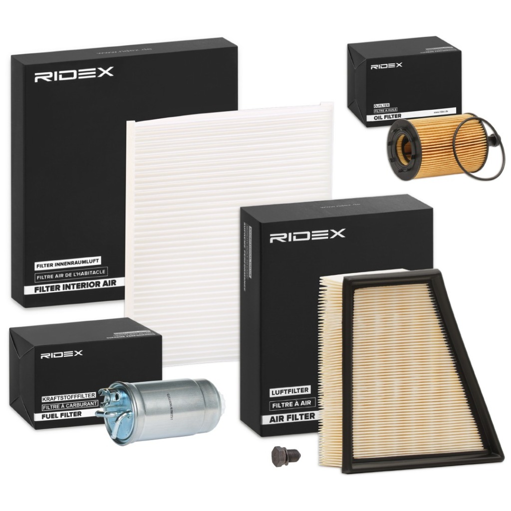 фото №1, Набор фильтров ridex 4055f14654 do vw golf vii хэтчбек polo 9n