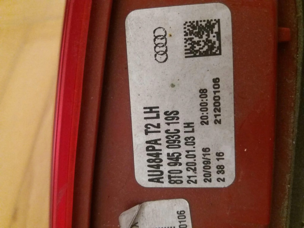 фото №5, Audi a5 sportback лампа левая задняя led w крышка