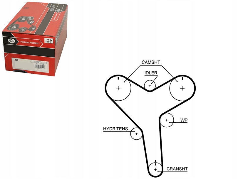 фото №1, Gates t257 ремінь розподільного валу