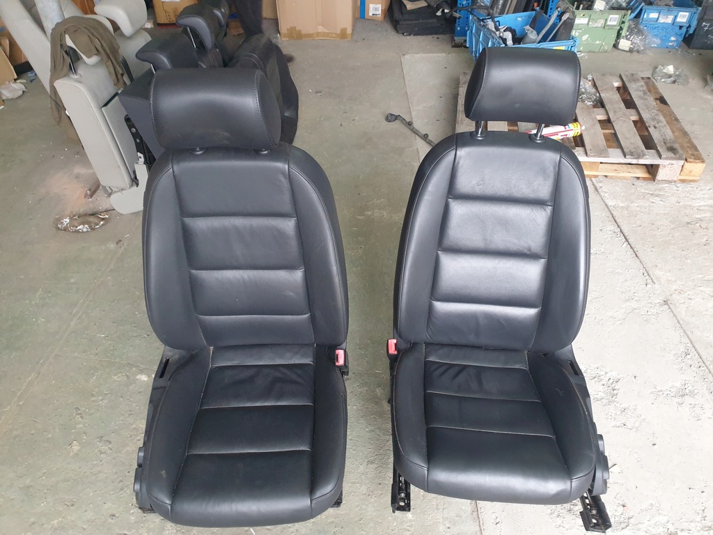 фото №1, Audi a6 c6 lift сидіння комплект шкіра електрика