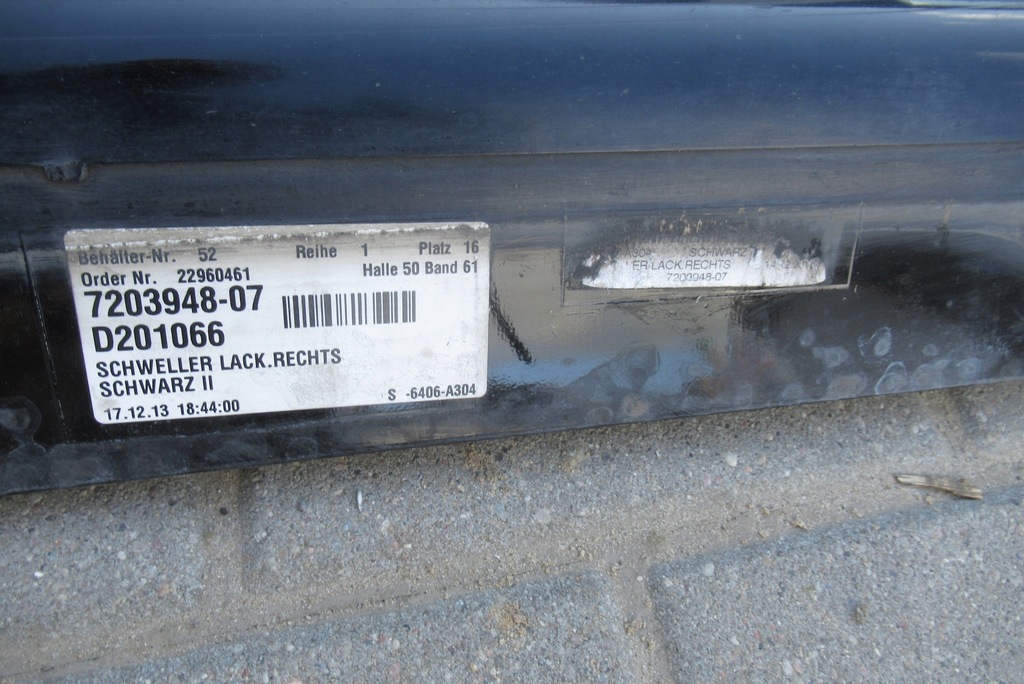 фото №4, Молдинг поріг права bmw f07 gt schwarz 2 668