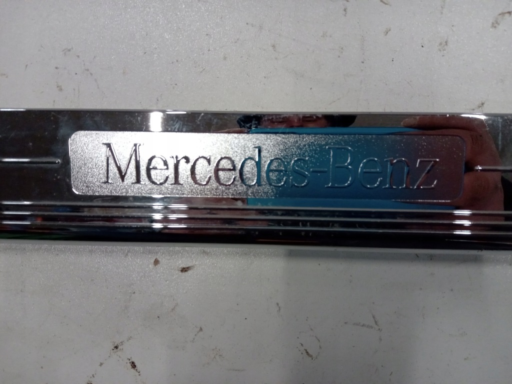 фото №3, Молдинг защита порог перед хром mercedes cls w219