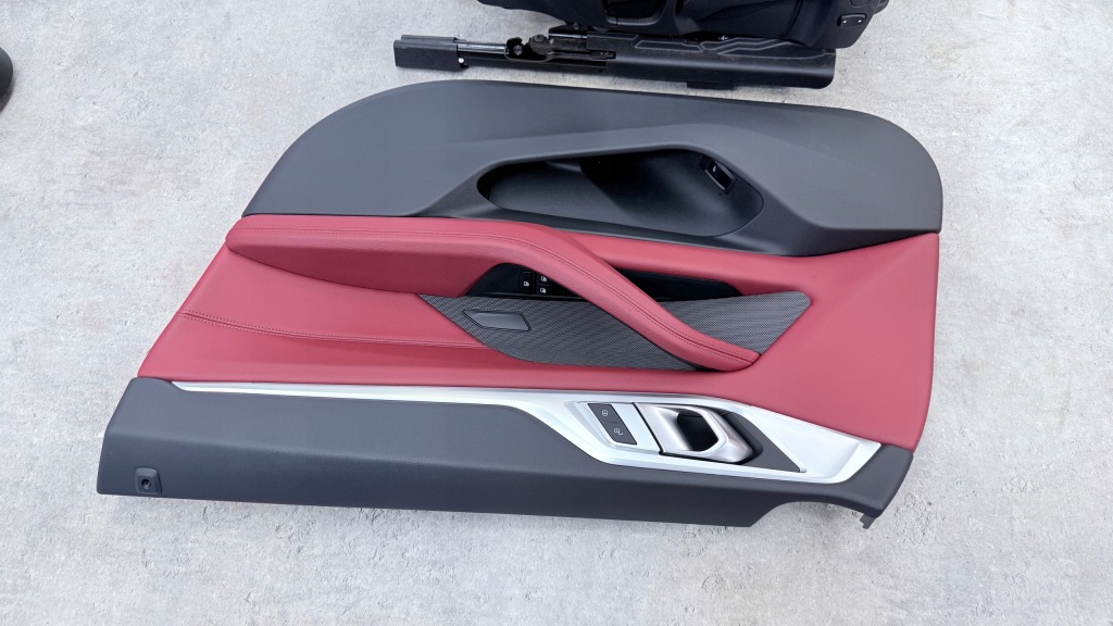 фото №14, Bmw g26 сидіння заднє сидіння обшивки m-pakiet sport tacora rot шкіра підігрів kpl uk