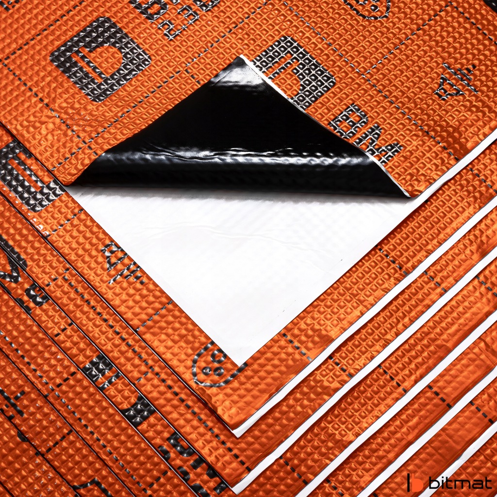 Мат шумоізоляційна бутилова з алюміній bm 2,3s 2,3mm 75x50cm profesjonalna Зі Шроту