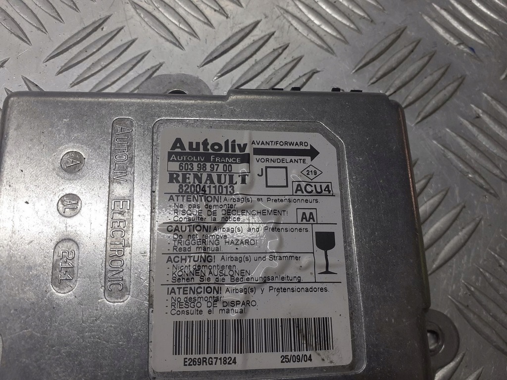 фото №3, Модуль подушка безпеки renault scenic ii 8200411013