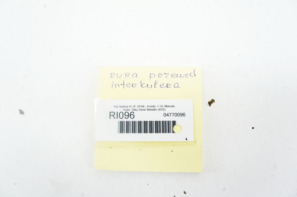 фото №3, Ri096 kia optima iv jf 1.7d труба wąż интеркулер