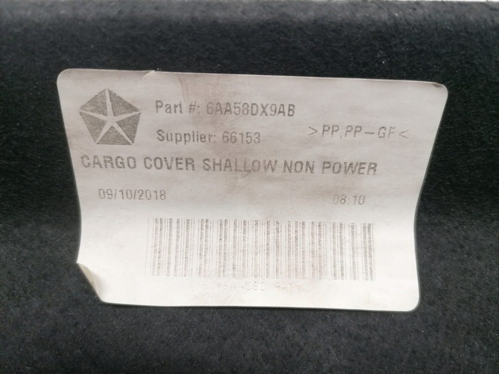 фото №6, Jeep compass ii полиця задня багажника оригінал 16-20