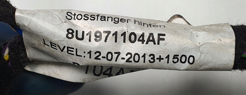 фото №6, Жгут электропроводка pdc задняя audi q3 8u 8u1971104af