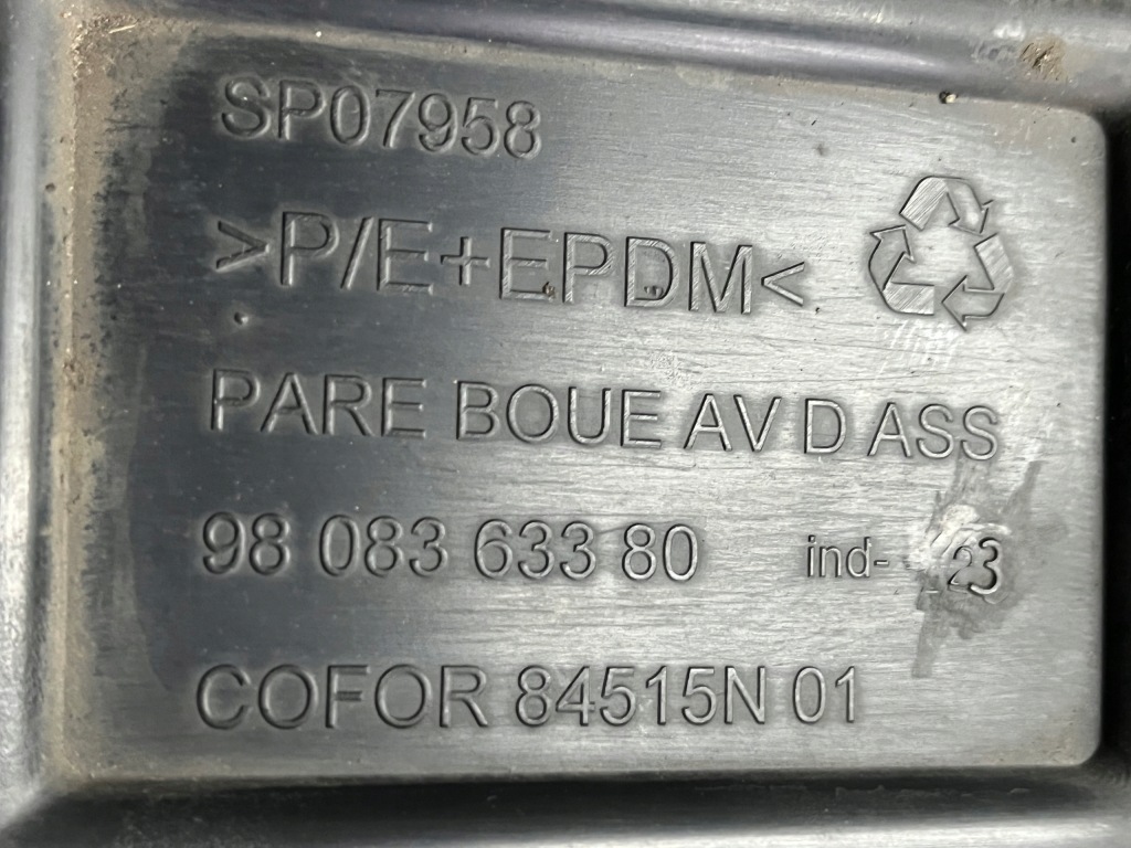 фото №7, Подкрылок правое перед peugeot expert iii jumpy proace vivaro 16- 9808363380