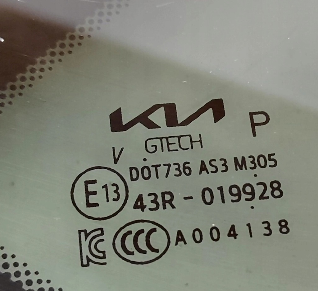 фото №7, Kia ev6 2023 права сторона скло кузовна двері задніх