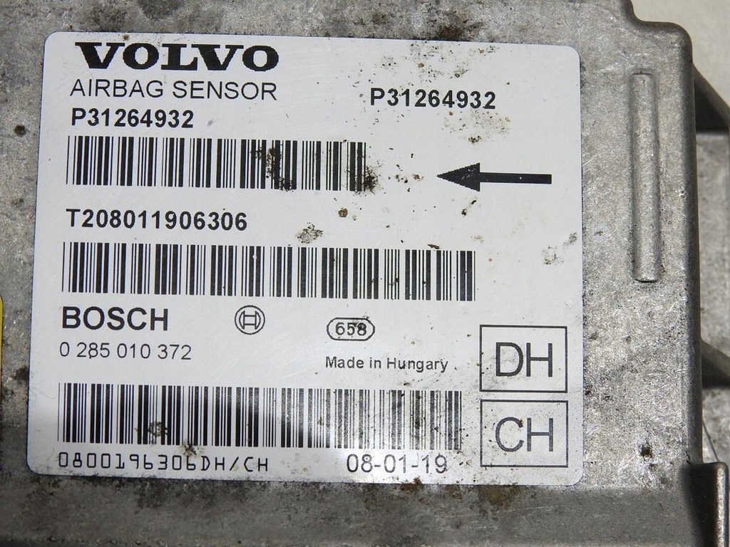 фото №9, Датчик air bag подушка безопасности volvo v70 iii p31264932