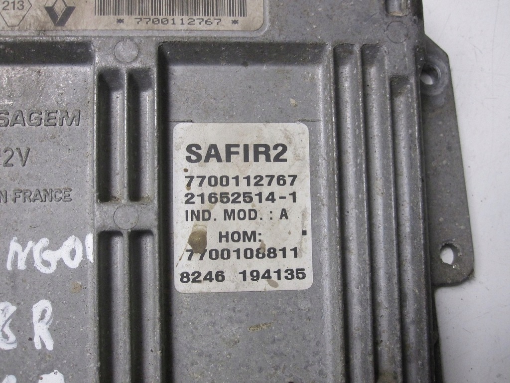 фото №3, Бортовий комп'ютер блок керування renault kangoo 1.6 98r