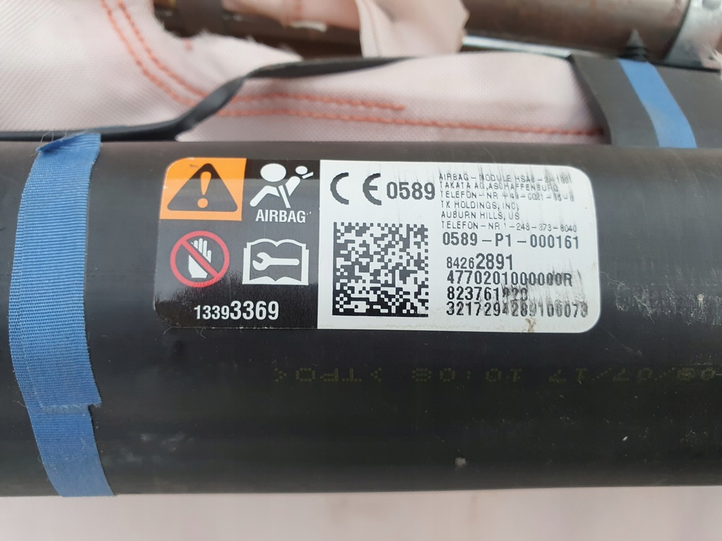 фото №9, Шторка безопасности правая подушка безопасности подушка camaro vi 2016-2018