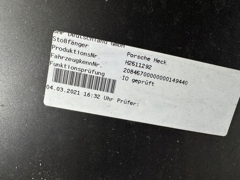 фото №8, Porsche carrera 911 992 turbo s бампер задній
