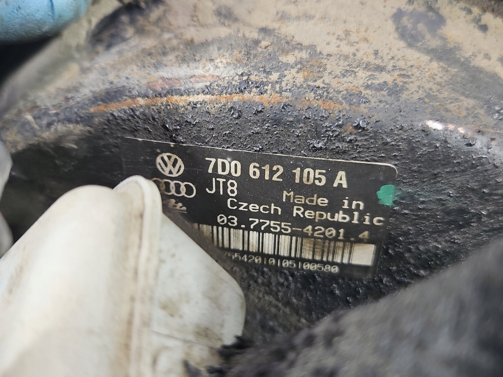 фото №7, Усилитель тормозов тормозные vw transporter t4 7d0612105a 2.5 tdi