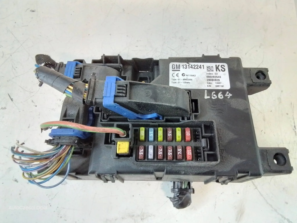 фото №1, Opel corsa d 2008 модуль bsi предохранителей 13142241