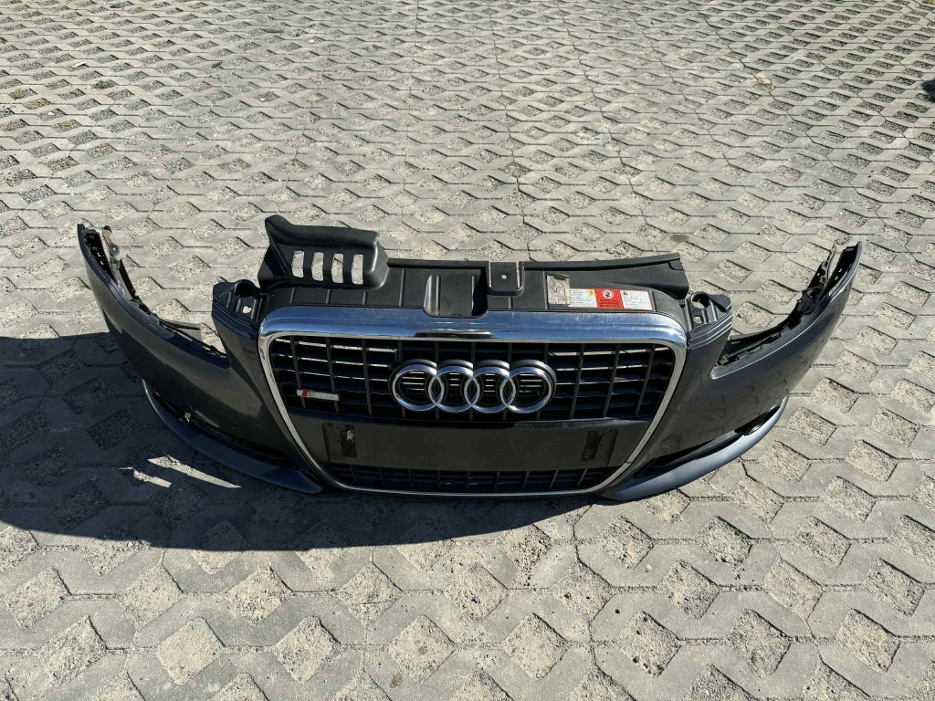 фото №9, Audi a4 b7 s-line бампер перед передний kompletny решётка радиатора хороший lx7z