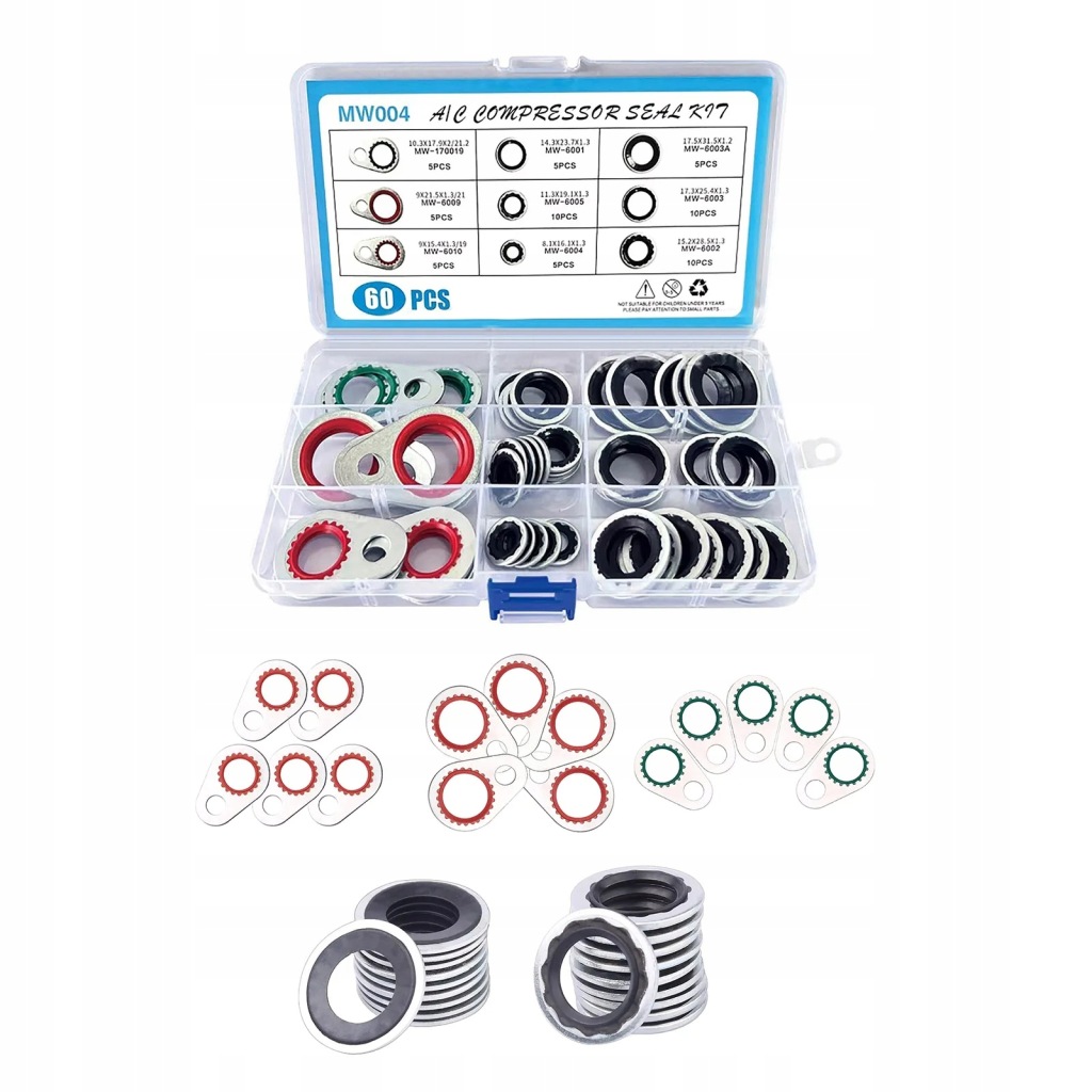 фото №9, Набір прокладка прокладок do кондиціонера do opel gm saab chevrolet 60 szt