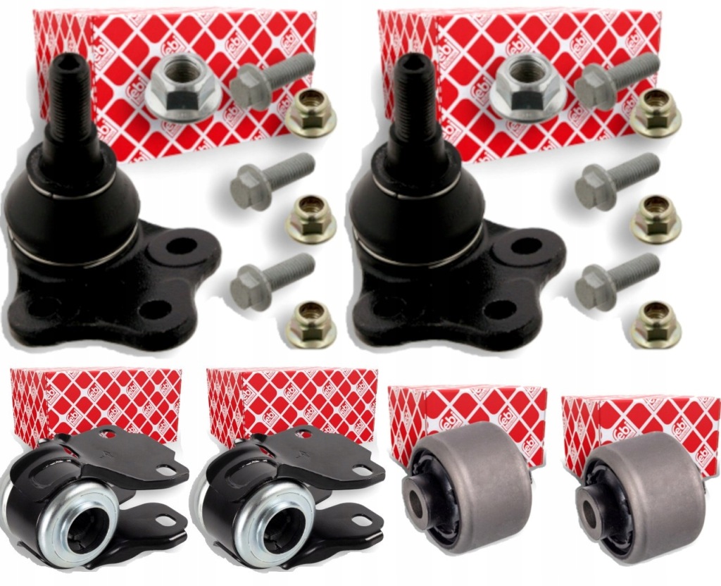 фото №1, 4x втулка + шарова опора mondeo mk4 s-max galaxy volvo s60 ii s80 ii v60 i febi