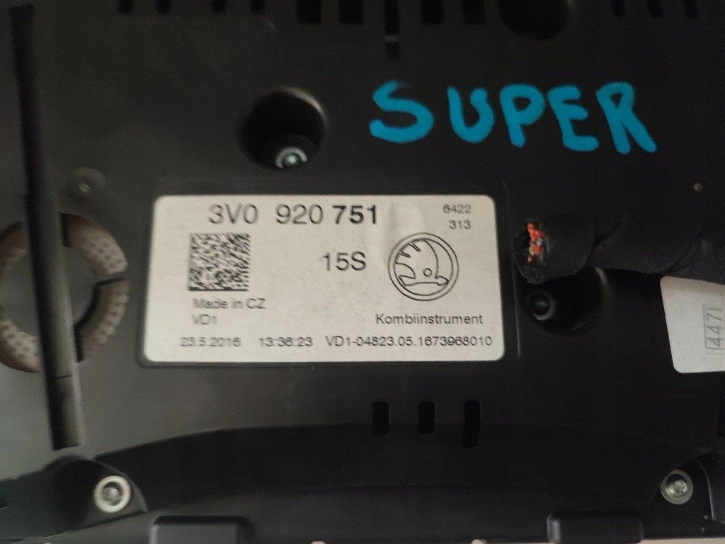 фото №6, Приборы счетчик дисплей skoda superb iii 3 3v0920751 europa