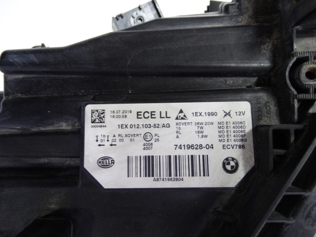 фото №16, Bmw 3 f30 lift f31 lci 15-19 лампа правая адаптивный led 7419628 оригинальная
