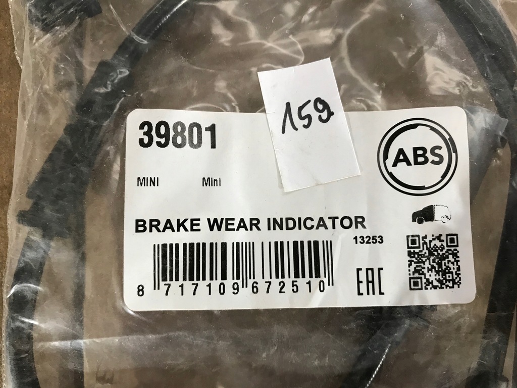 фото №10, A.b.s. 39801 контакт датчик, износ накладок тормозных