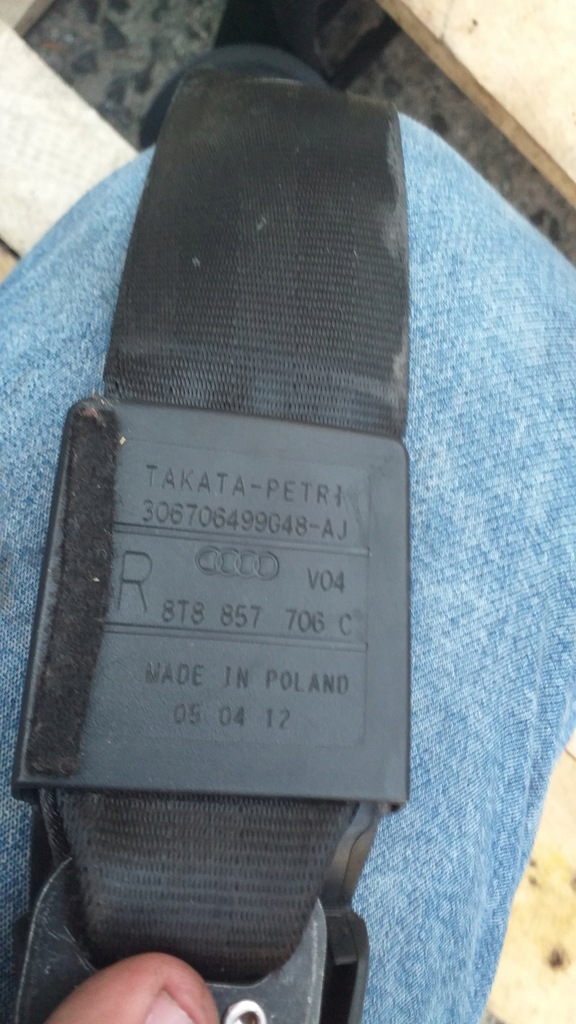 фото №8, Pas безопасности правый перед передний audi a5 8t sportback 8t8857706c