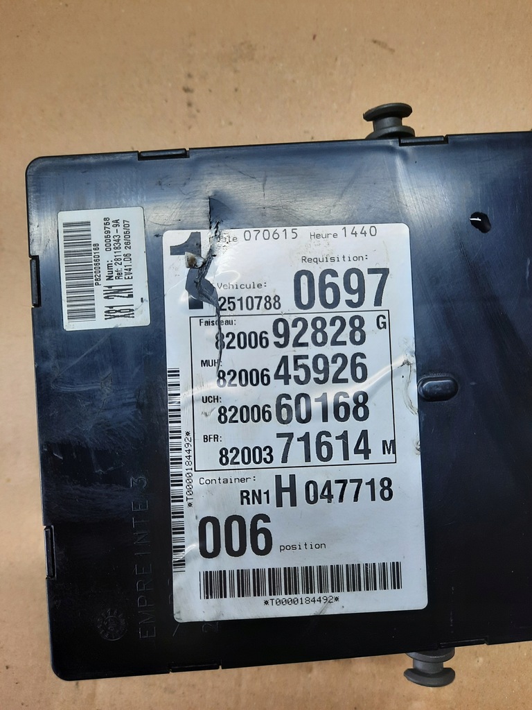 фото №4, Модуль bsi uch renault espace iv 8200660168