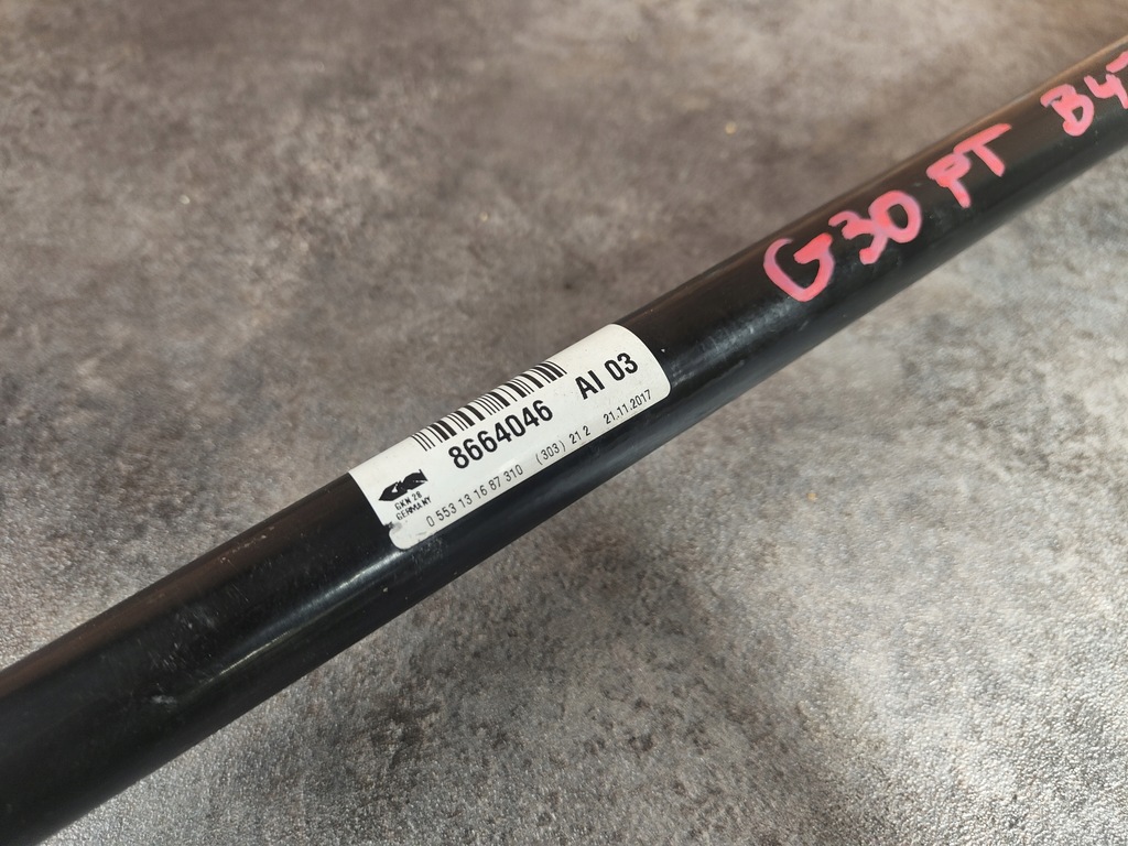 фото №4, Приводной вал правая задняя правый задняя 8664046 bmw 5 g30 g31 2.0d 520d