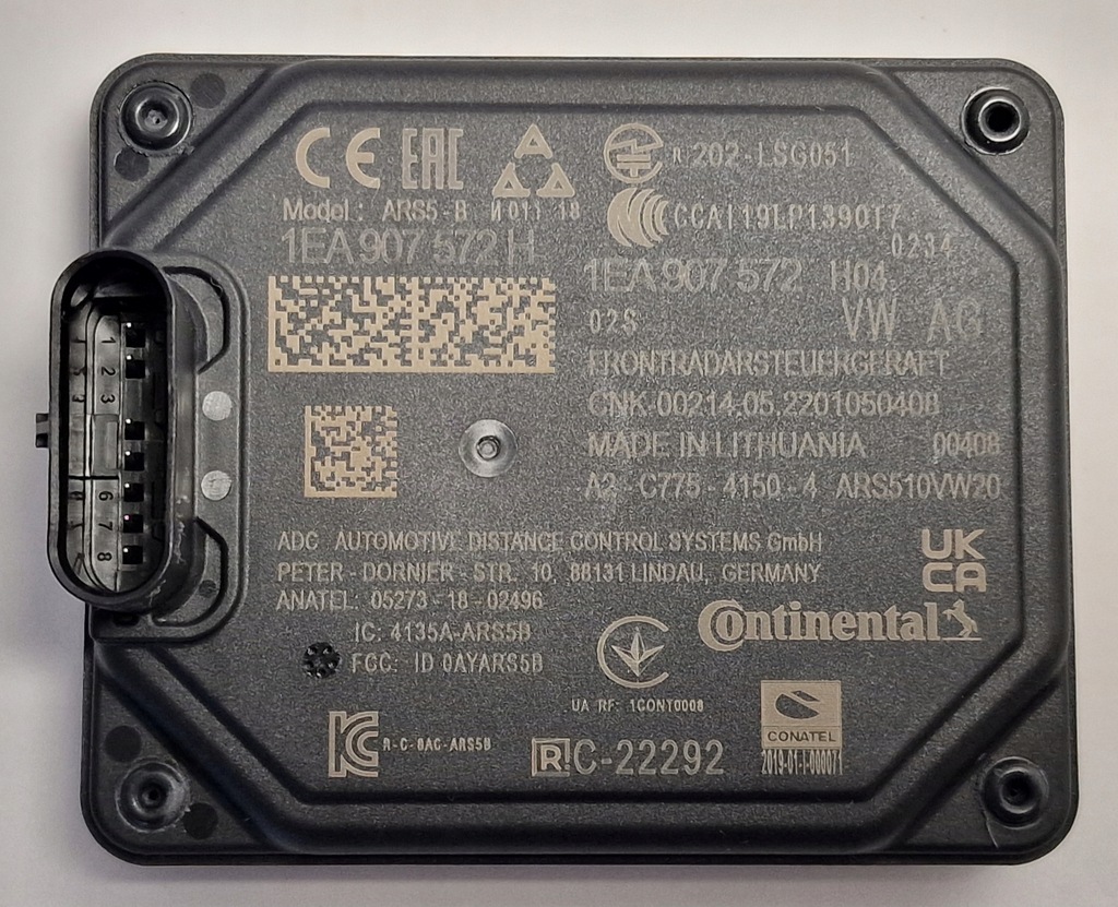 фото №1, Vw id.3 id.4 id.5 радар датчик 1ea907572h