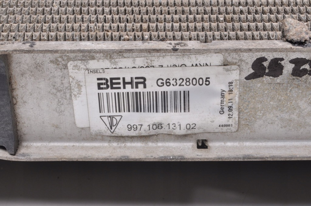 Porsche cayman 987 2.9 радиатор воды 99710603303 Недорого